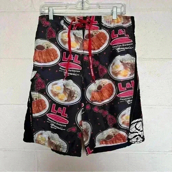 HIC Hawaiian Island Creations x LL BBQ Board Shorts Size 31 - Picture 1 of 9